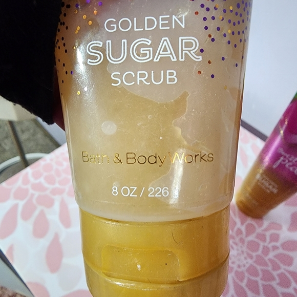 Bath & body works golden sugar scrub set of 2 sweet pea & moonlight path - Picture 4 of 6